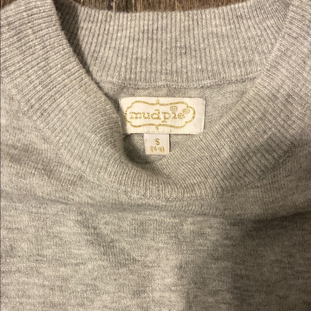 Gray Ruffle Sleeve Sweater - Picture 3 of 4
